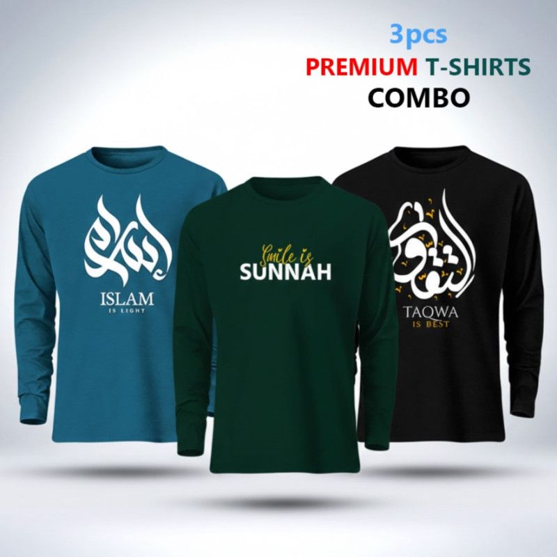 3 pcs Full T-Shirt Combo Men