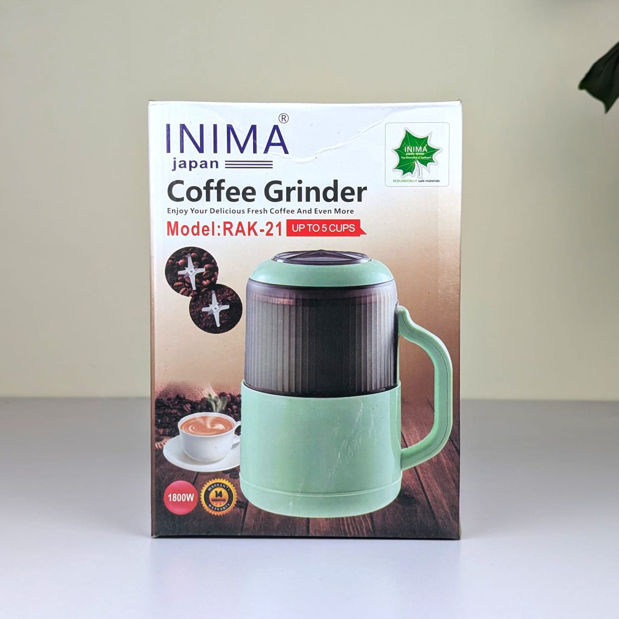 ☕ INIMA Japan RAK-21 Coffee Grinder | 1800W Powerful Motor